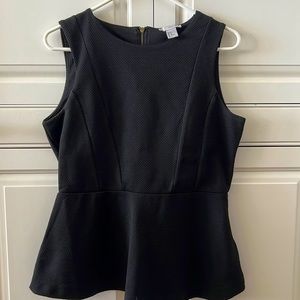 H&M Black Peplum Top